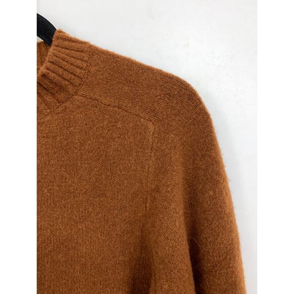 Universal Thread Cropped Mock Neck Sweater Womens Apx Size M Golden Brown - Picture 2 of 5